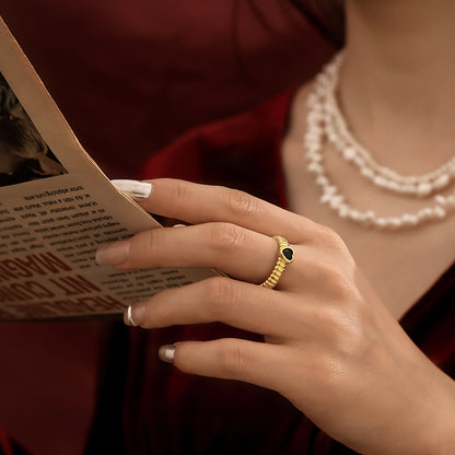 Gold Heart Ring