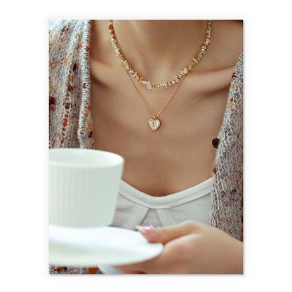 Natural Stone Beaded Necklace