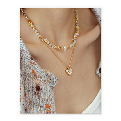 Natural Stone Beaded Necklace
