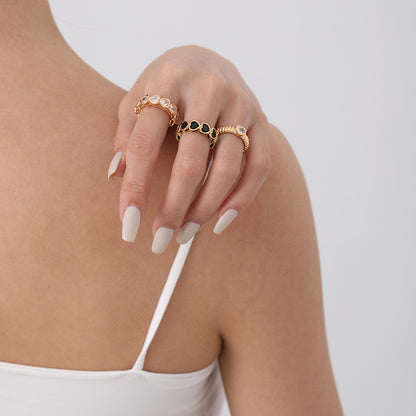 Zircon Heart Ring