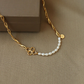 Clover Pearl Necklace