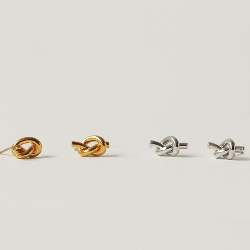 Forever Knot Stud Earrings