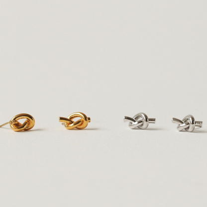 Forever Knot Stud Earrings