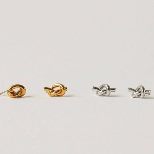 Forever Knot Stud Earrings