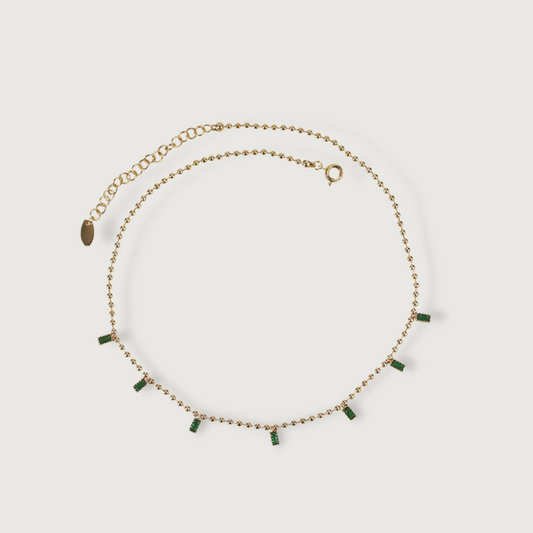 Emerald Isle Ball Chain Necklace