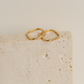 Irregular Square Zircon Gold Ring