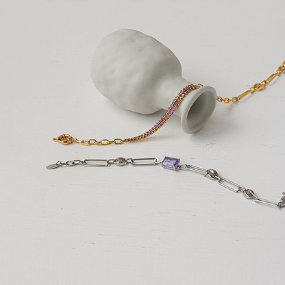 Dragonstone Gem Link Necklace