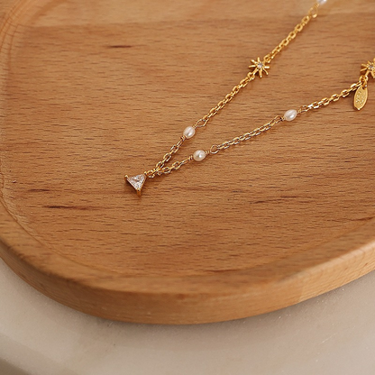 Solar Cross Chain Necklace