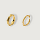 Bamboo Open End Gold Rings