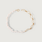 Pebble Link Baroque Pearl Necklace