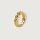 Twisted Open End Gold Ring