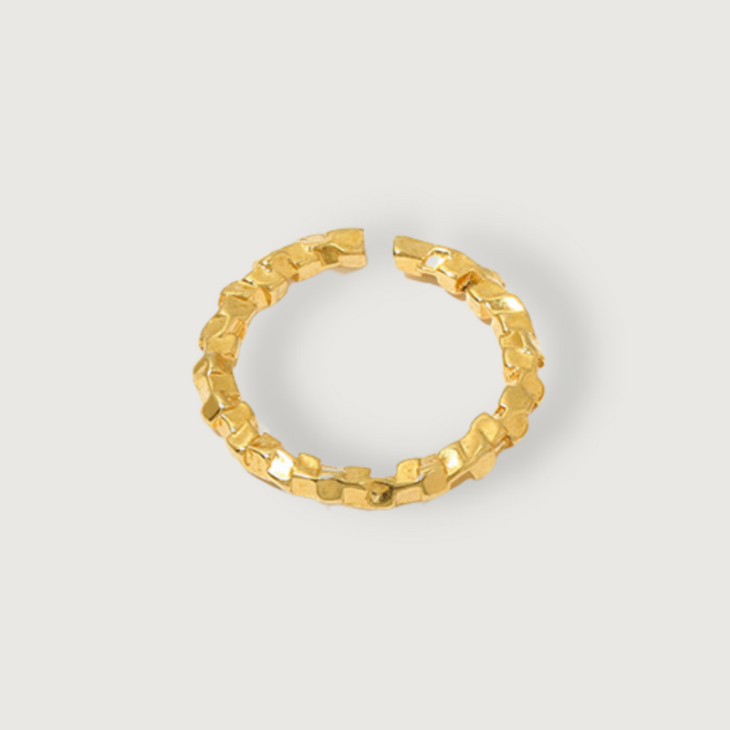 Bamboo Open End Gold Rings