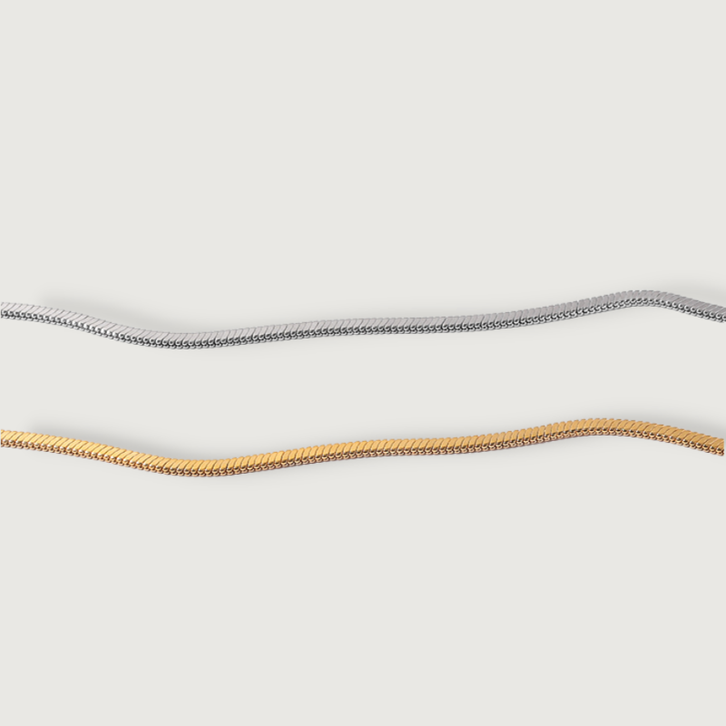 Fine Snake Bone Chain Necklace