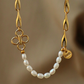 Clover Pearl Necklace